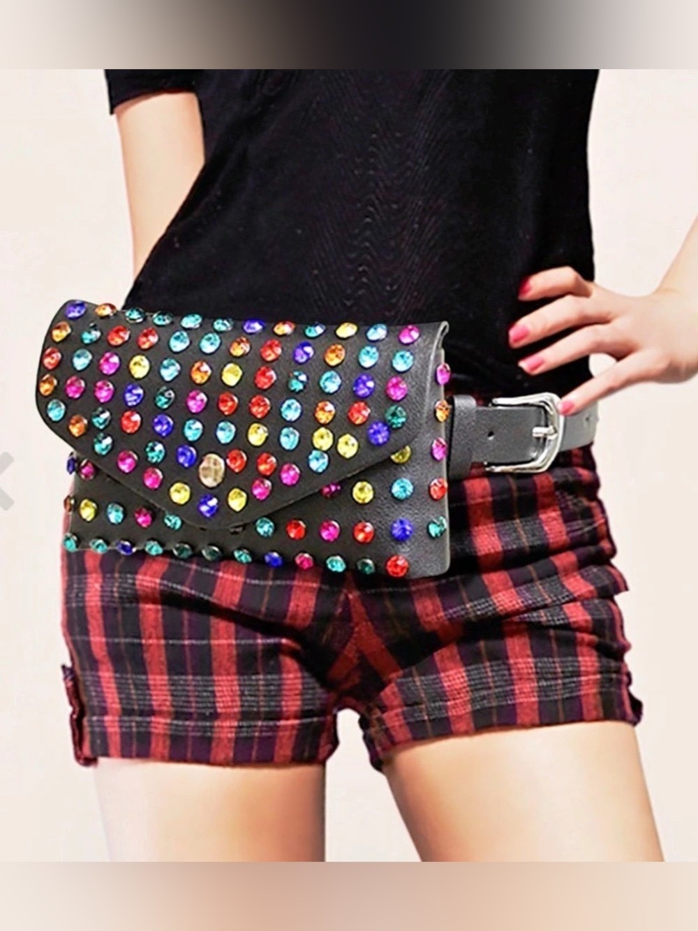 Fanny Pack Studded Belt Bag